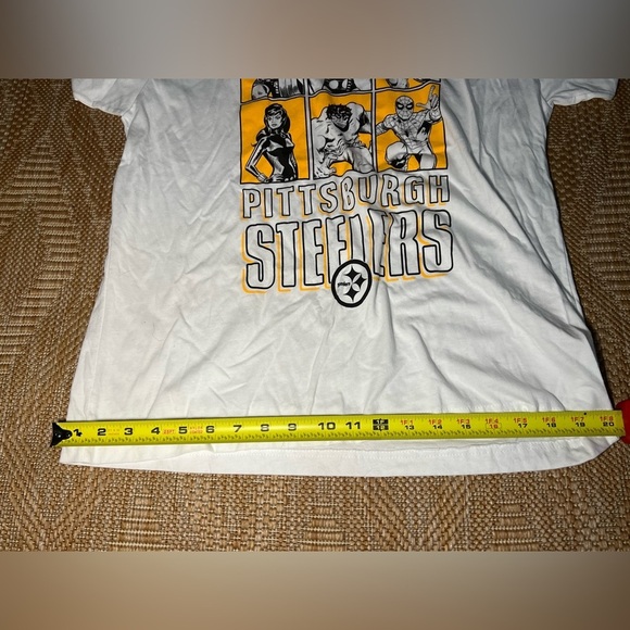 Marvel X Junk Food Men's Pittsburgh Steelers Avengers Short Sleeve Tee,Size L - Picture 7 of 8